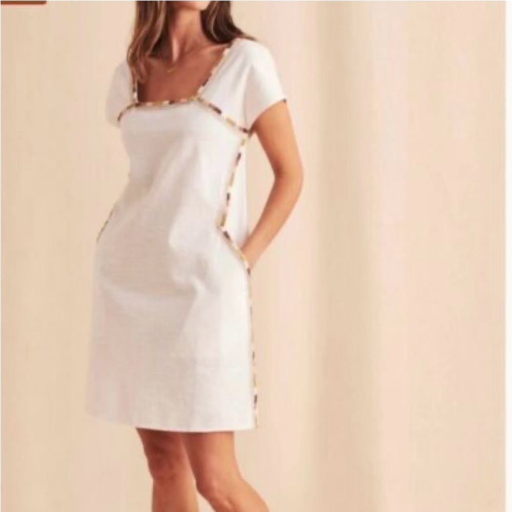 Faherty Jetty Dress | White Linen